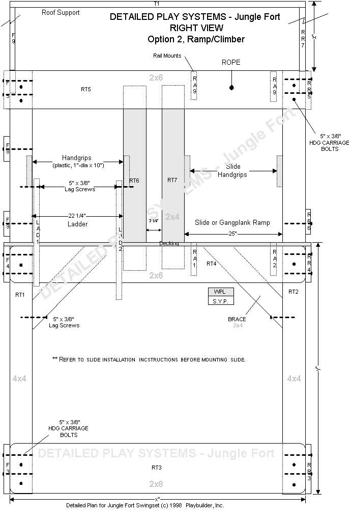Swing Set Assembly Diagram
